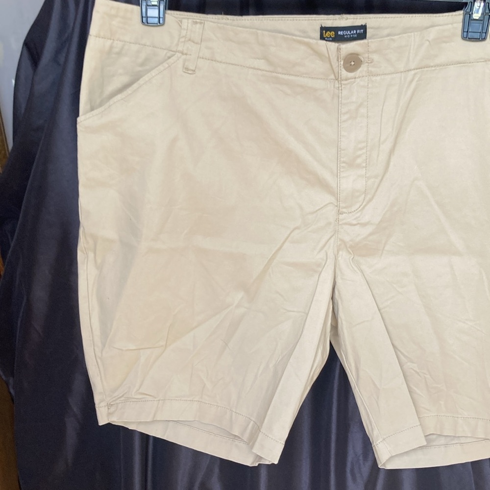 Lee Bermuda safari tan short soft premium stretch fabric 24W - Picture 5 of 15